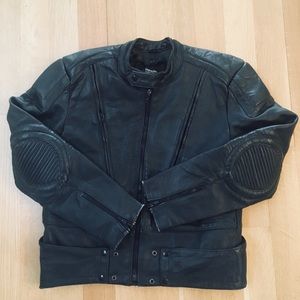 Men’s Leather Biker Jacket Thinsulate lined